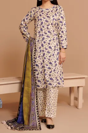 3 PIECE UNSTITCHED LAWN | UN-DPC-289