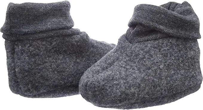 (5857) Fixoni Unisex Baby Wool Footies Grey