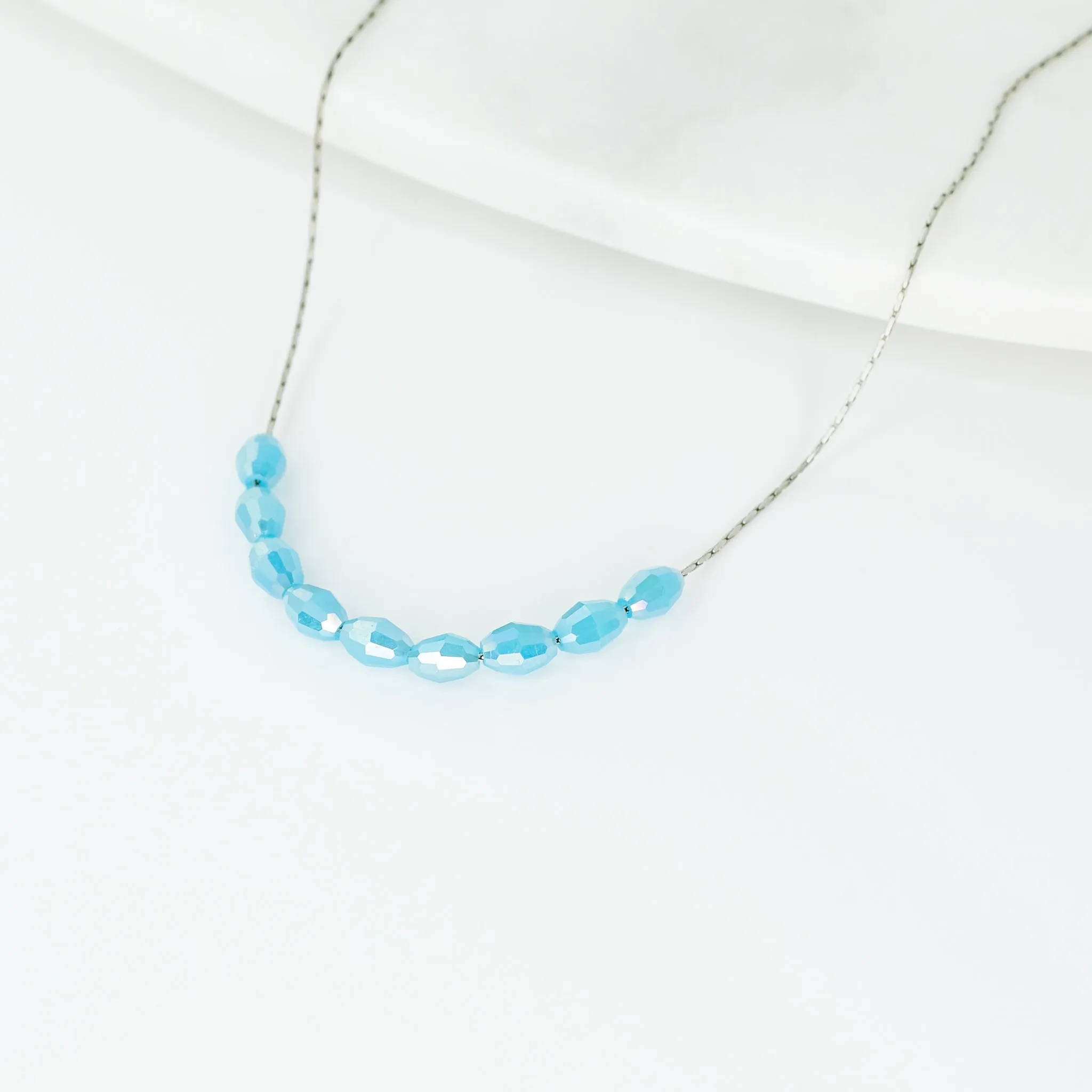 Basaltic Necklace - Arctic Blue/Silver