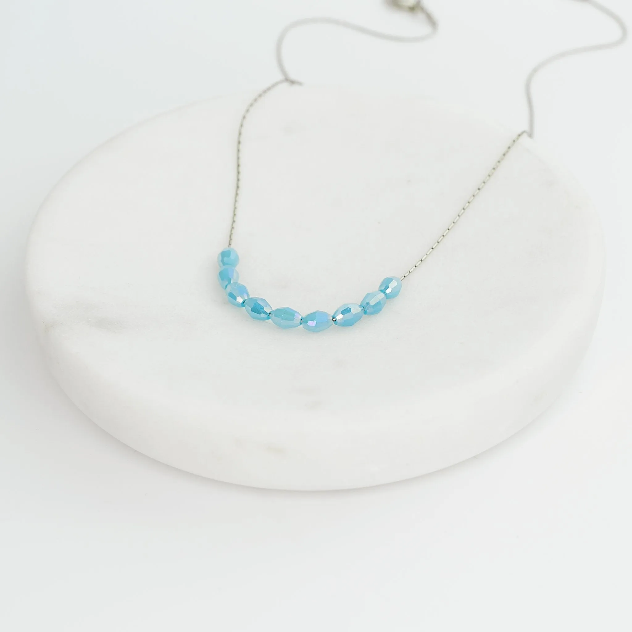 Basaltic Necklace - Arctic Blue/Silver