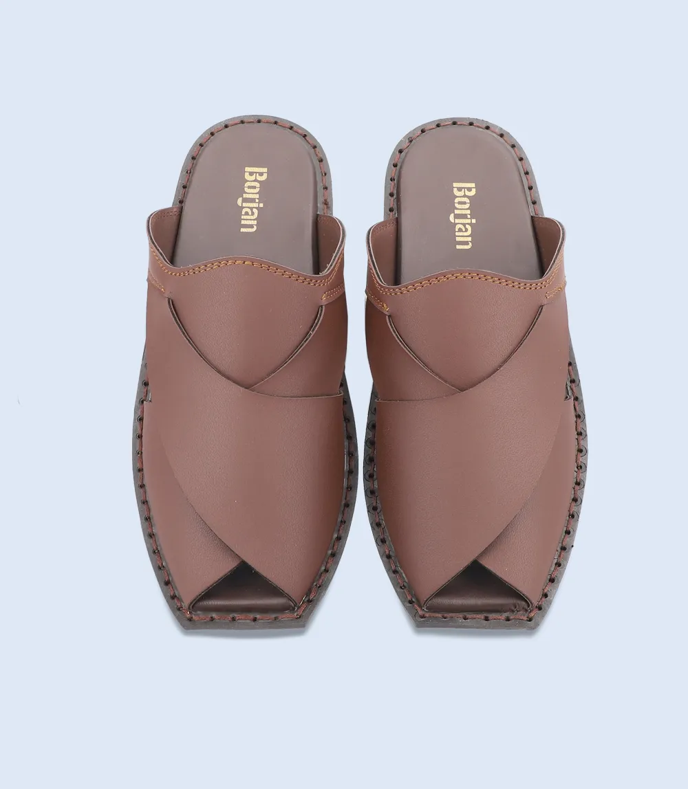 BM4541-BROWN-Men Peshawari's