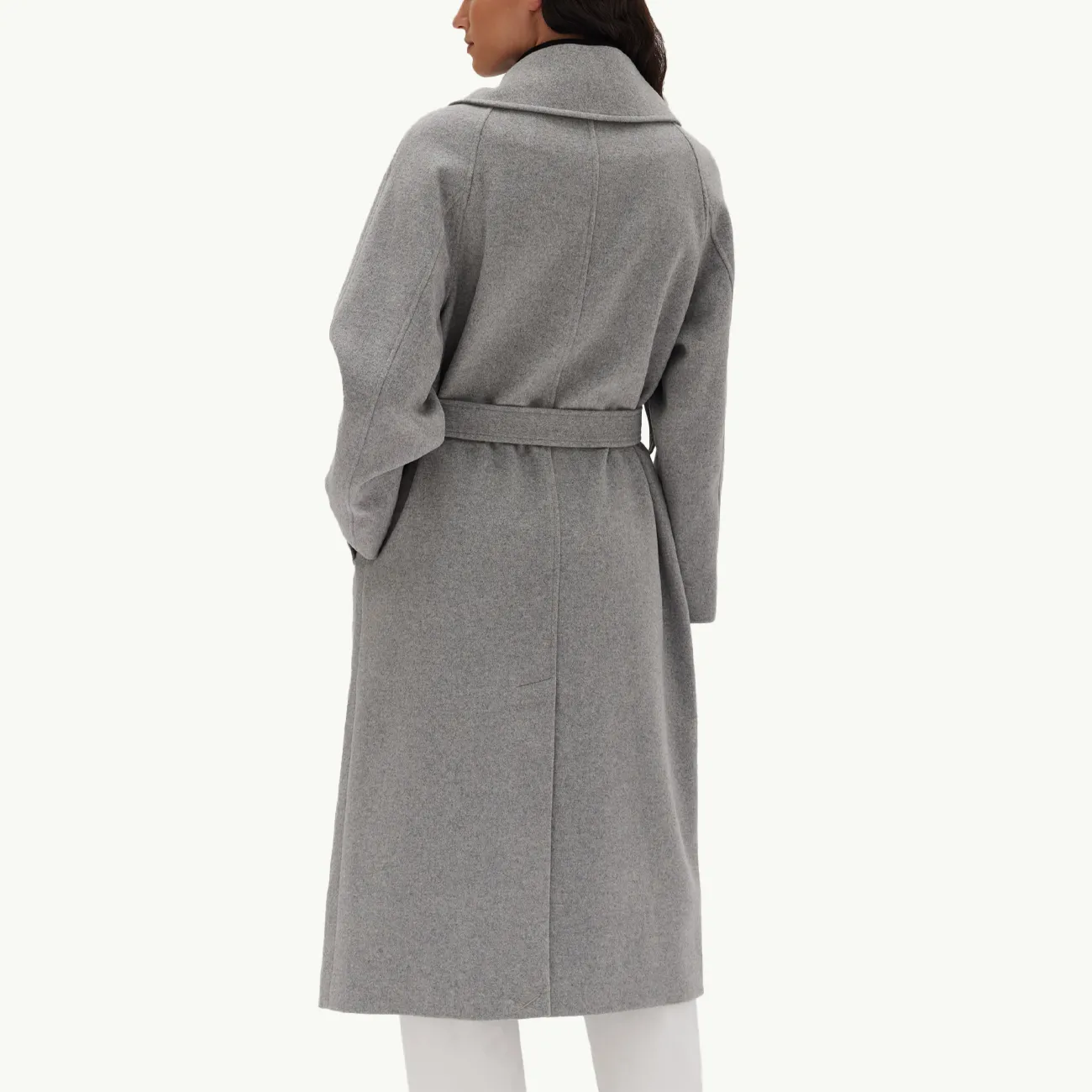 Cocoon Coat - Grey Marle