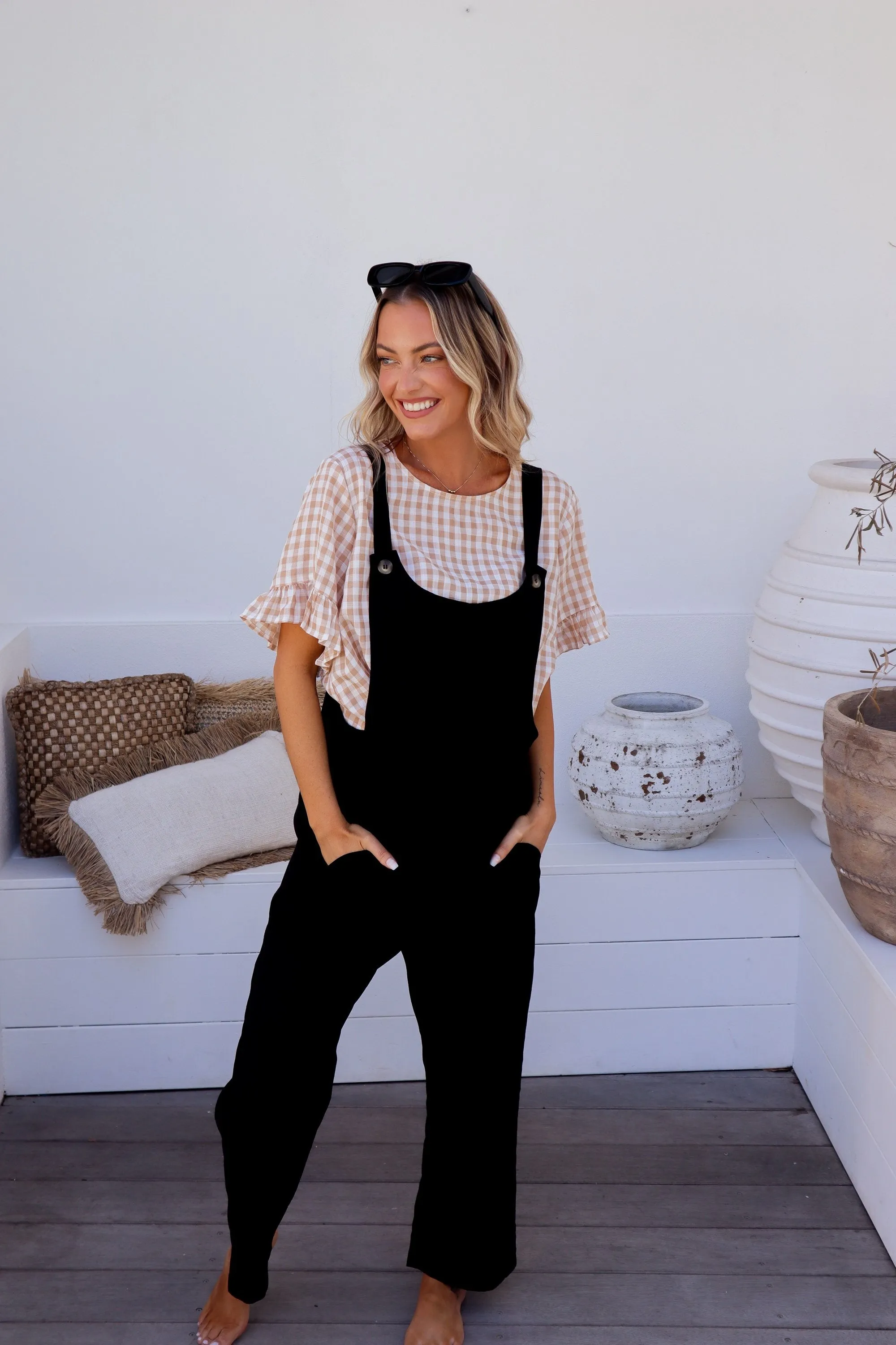 Eliza Overalls - Black