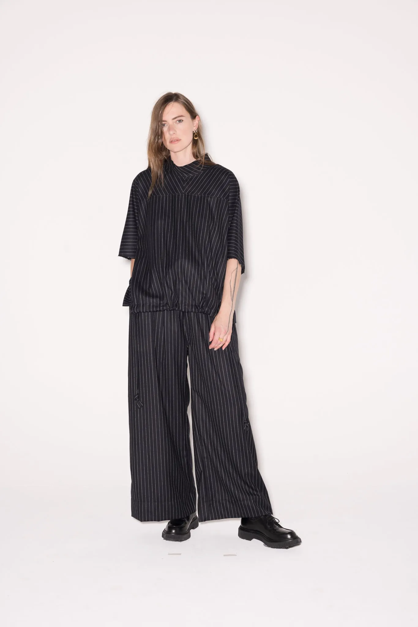 Equal Top | Black Pinstripe