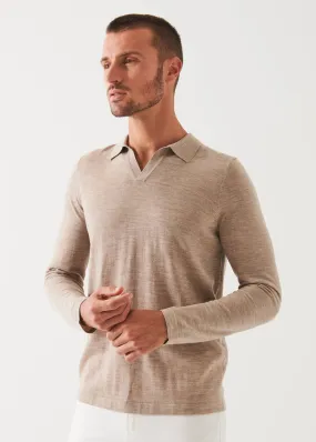 EXTRA-FINE MERINO OPEN POLO