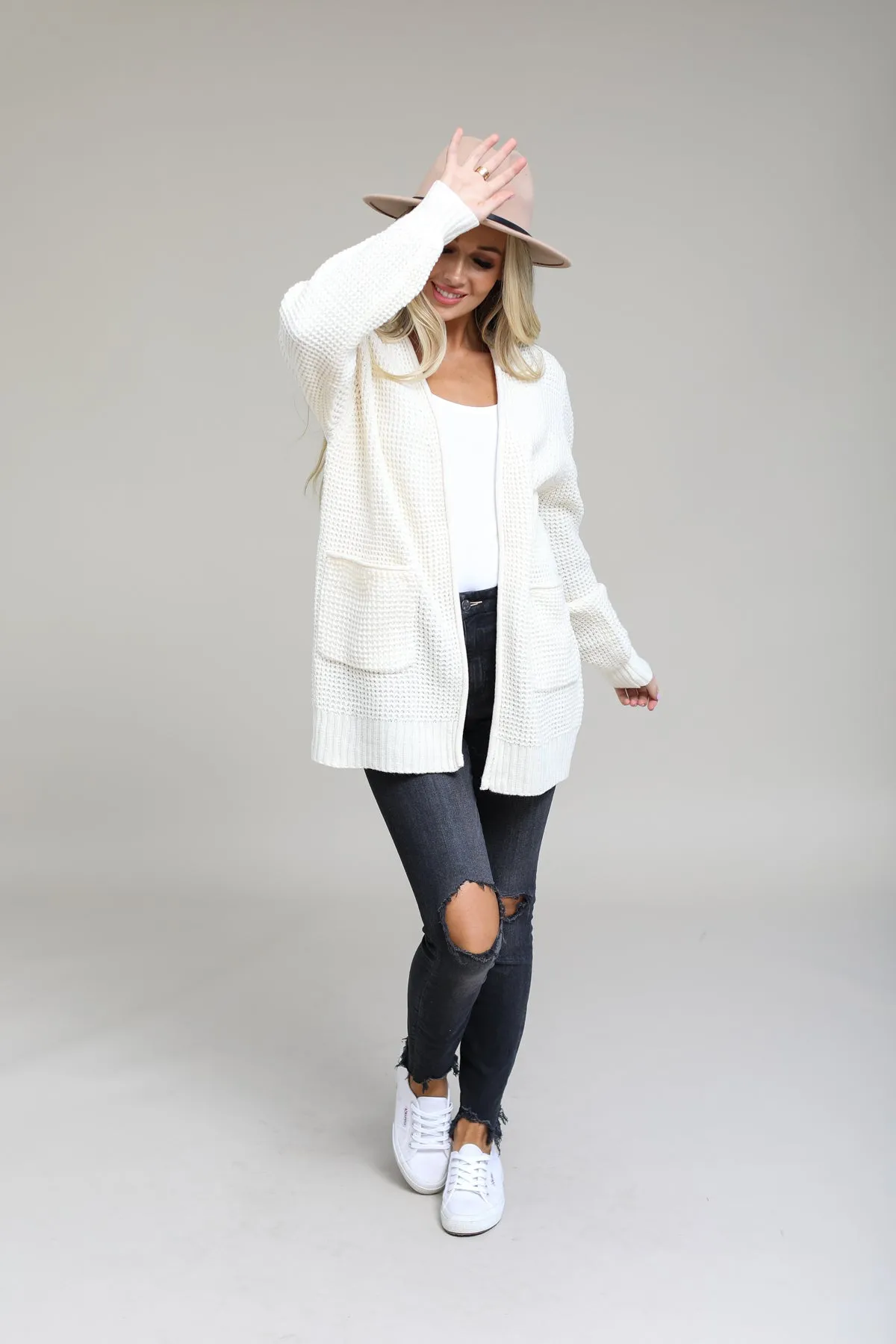 Fallbrook Waffle Cardigan