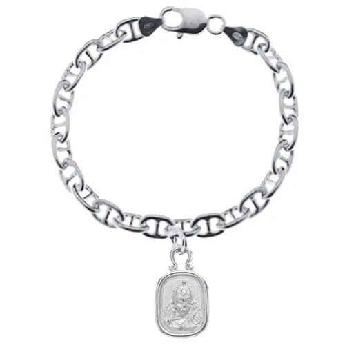 Fine Anchor Bracelet with Chi Charm