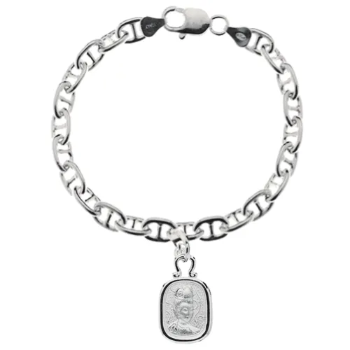 Fine Anchor Bracelet with Chi Charm