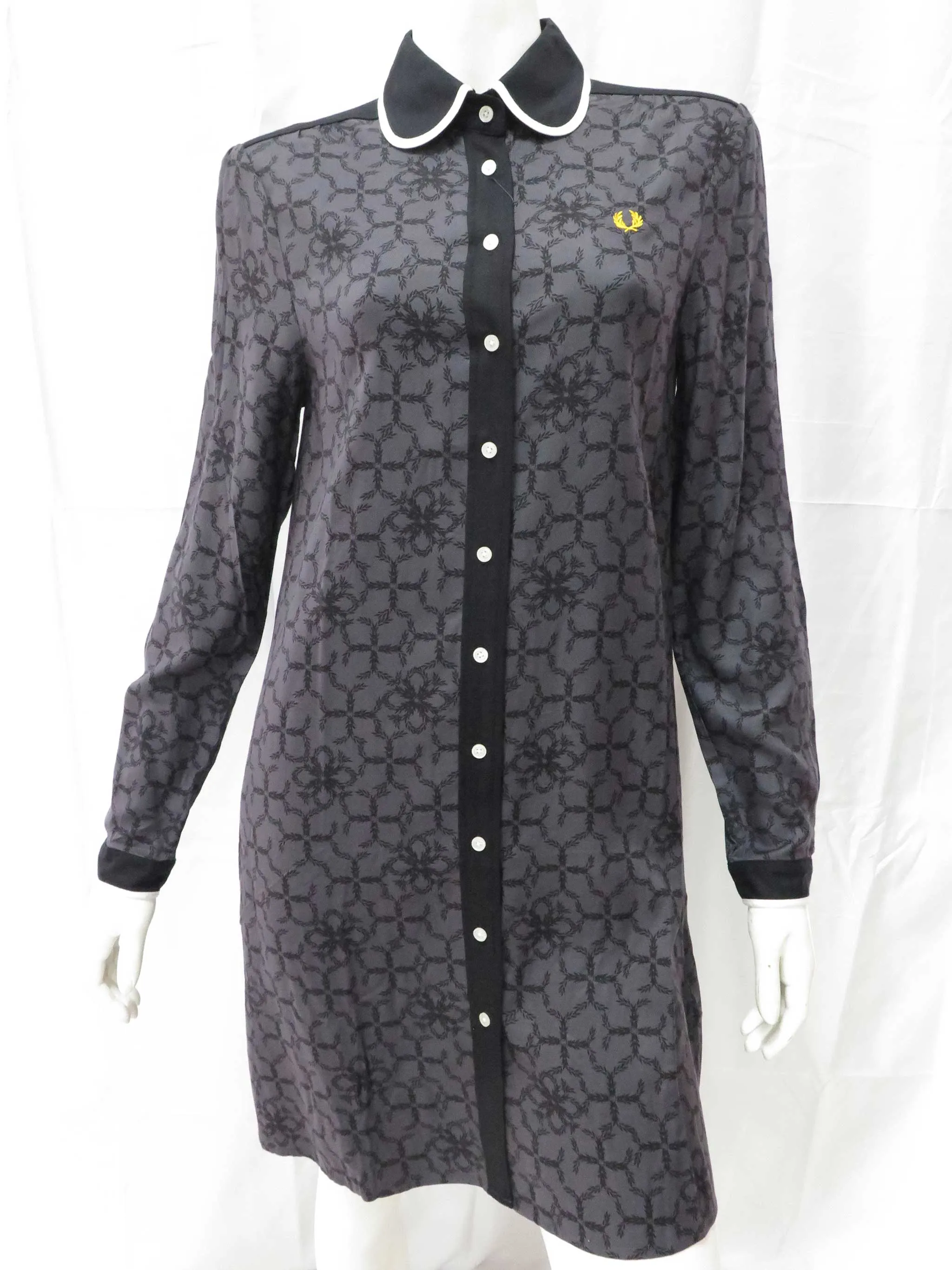 Fred Perry Floral Shirt dress w/ Detach Collar