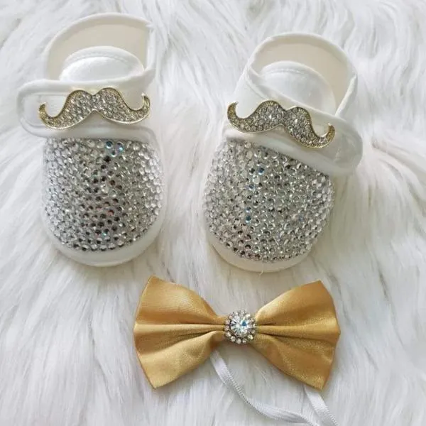 Gentleman's Mustache Baby Boy Shoes