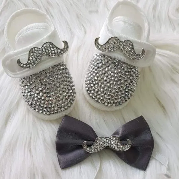 Gentleman's Mustache Baby Boy Shoes