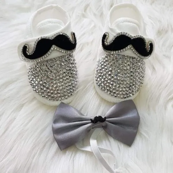 Gentleman's Mustache Baby Boy Shoes