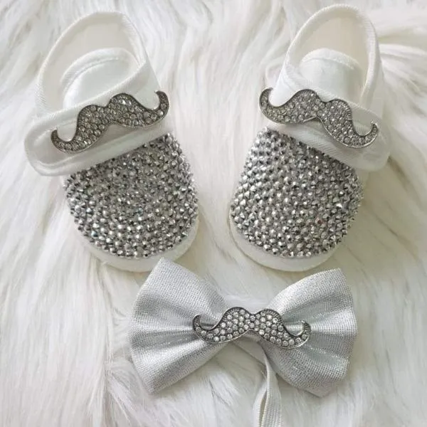 Gentleman's Mustache Baby Boy Shoes