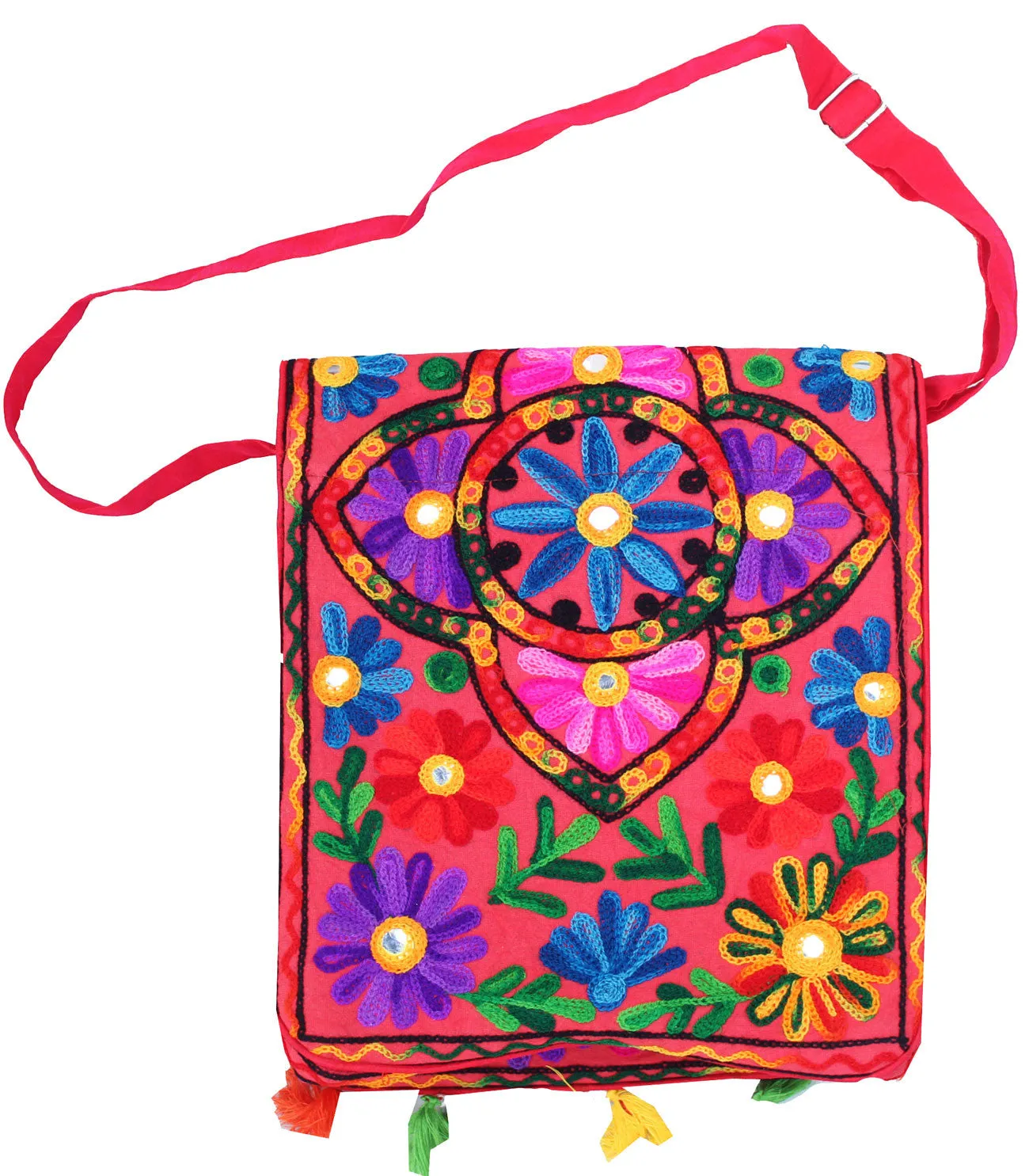 Handmade Womens Hippie Gypsy Cross Body Shoulder Bag Indian Clothing