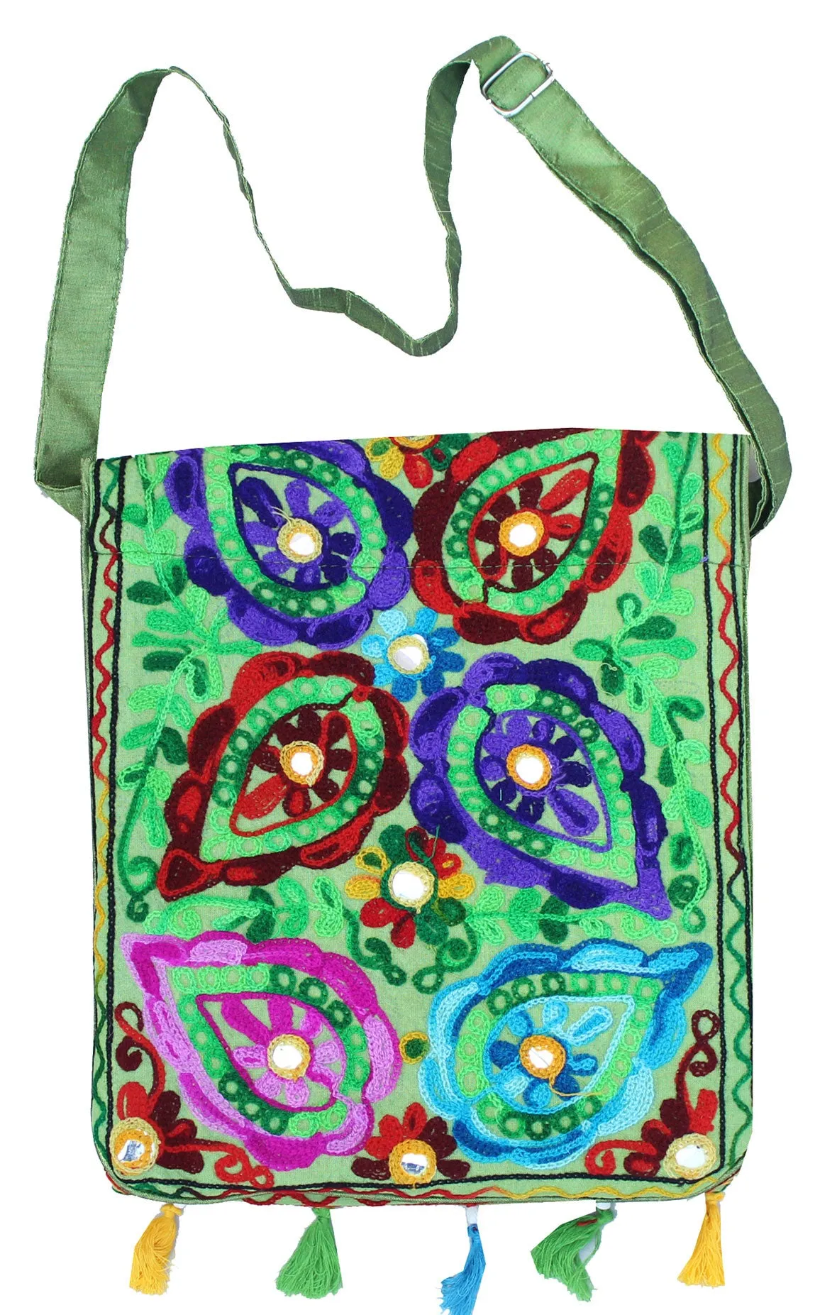 India Clothing Handcrafted Womens Cross Body Bohemian Hippie Gypsy Bag