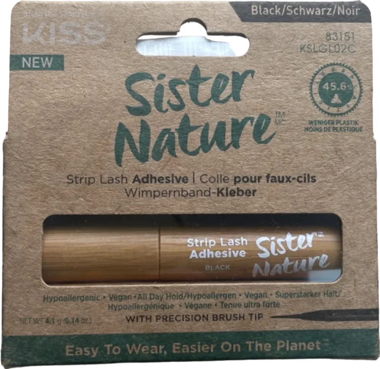 KISS Sister Nature Strip Lash Adhesive Black 4.1g