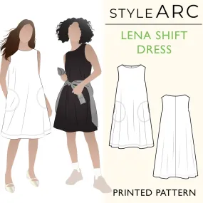 Lena Shift Dress Sewing Pattern by Style Arc, US Sizes 0-32