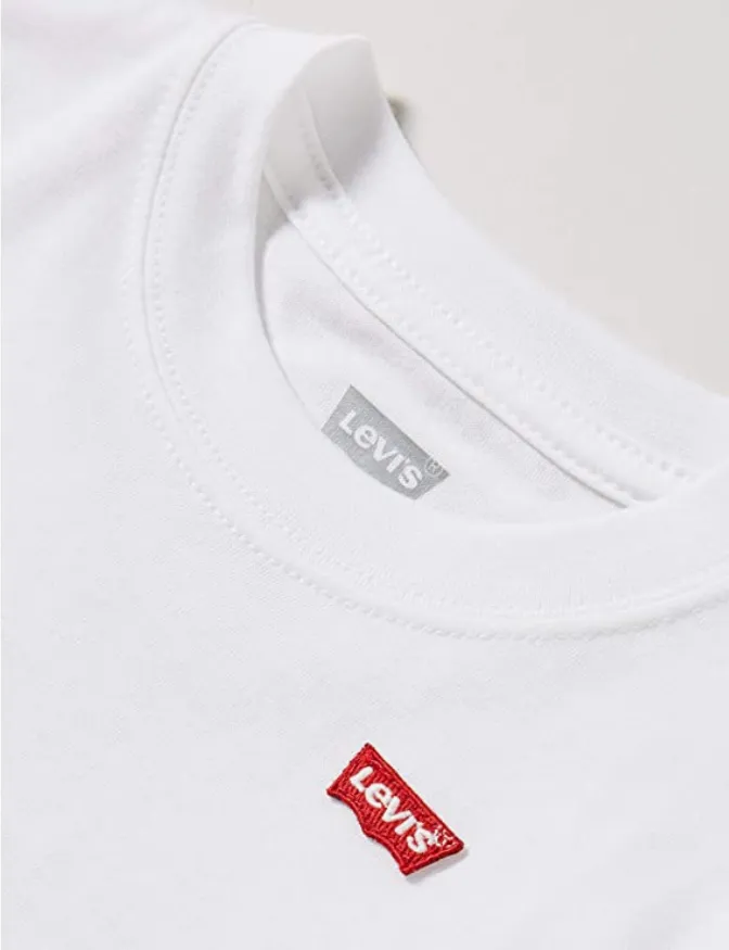 Levi's Kids children's short sleeve t-shirt Batwing Chest Hit 8EA100-001 white