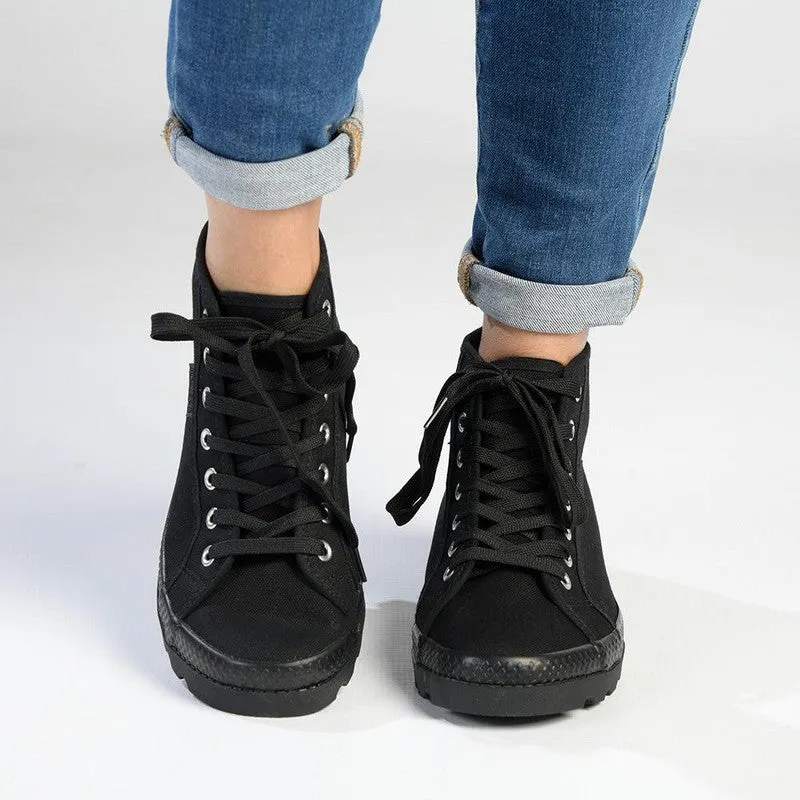 Madison Sofia Hi-Too Sneaker - Black Mono