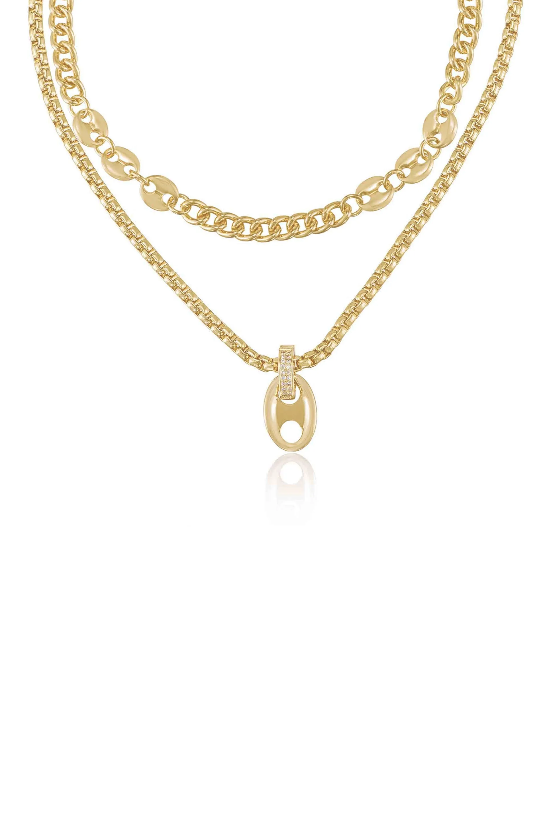 Modern Golden Girl Necklace Set