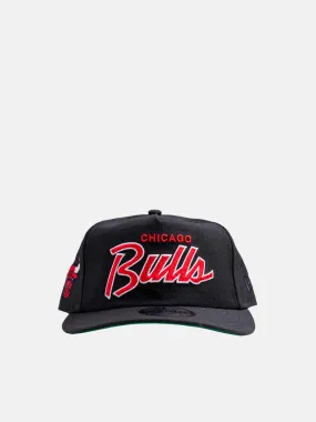 New Era The Golfer Chicago Bulls Script Snapback - Black