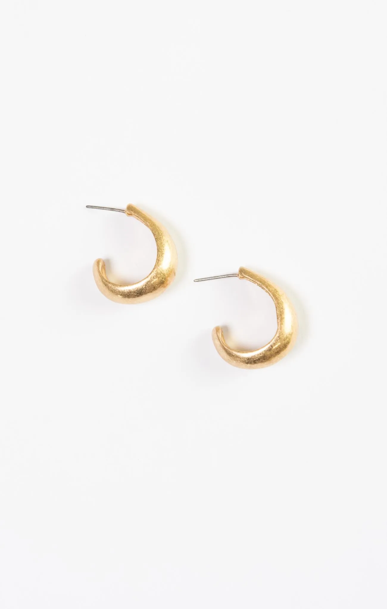 Open Teardrop Metal Hoops