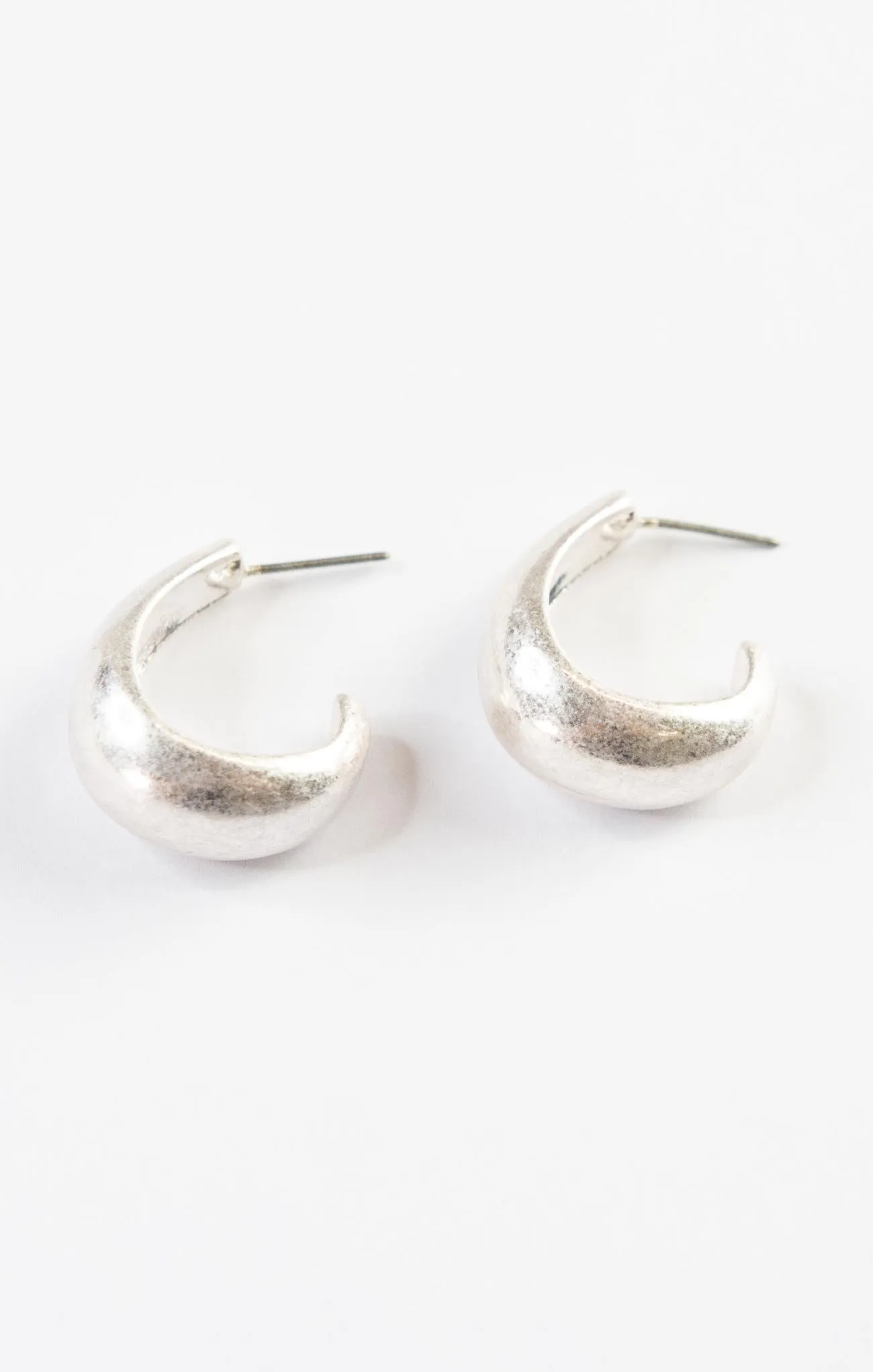 Open Teardrop Metal Hoops