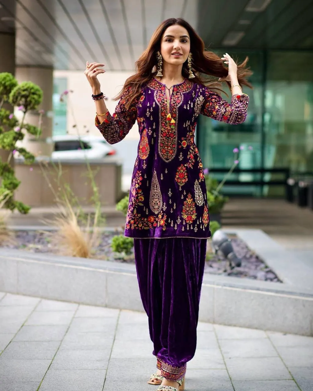 Presenting New Velvet Kurti-Plazzo Set | Ready To Wear