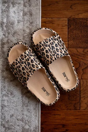 Ready to Ship | Brown Leopard 2.0  Insanely Comfy -Beach or Casual Slides