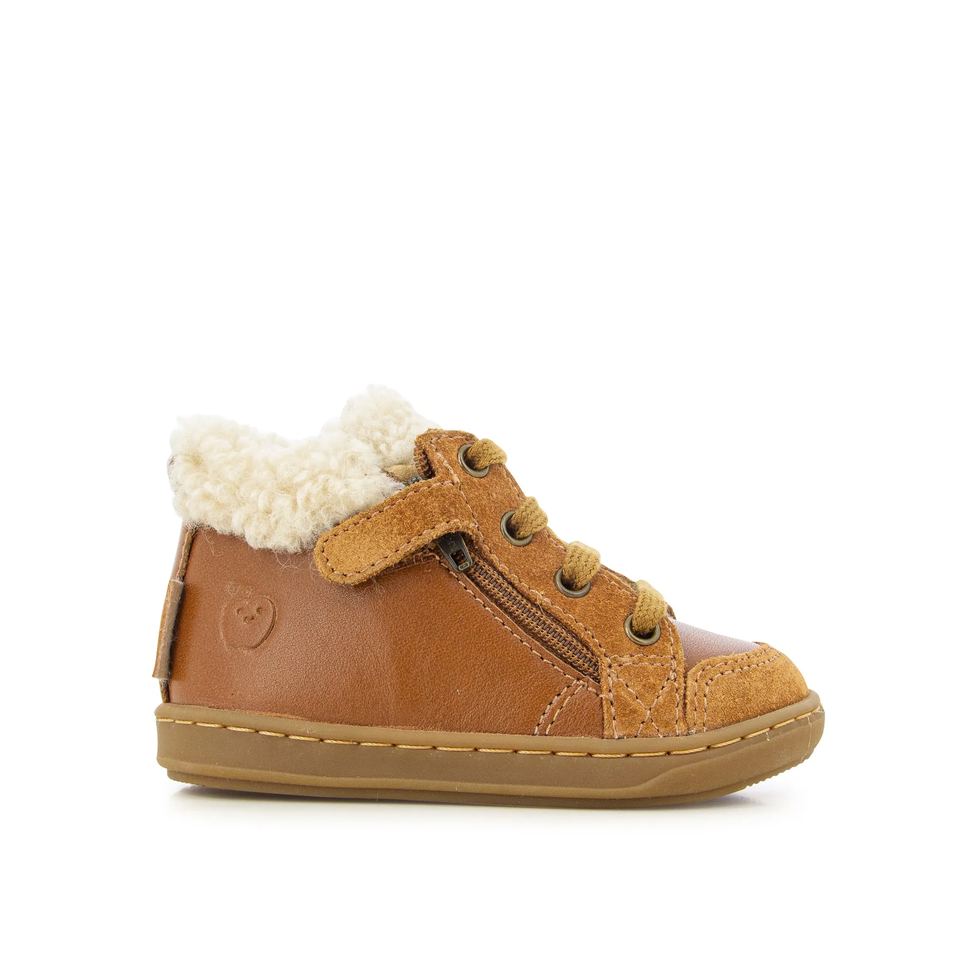 SHOO POM BOUBA ZIP WOOL Camel bottillons