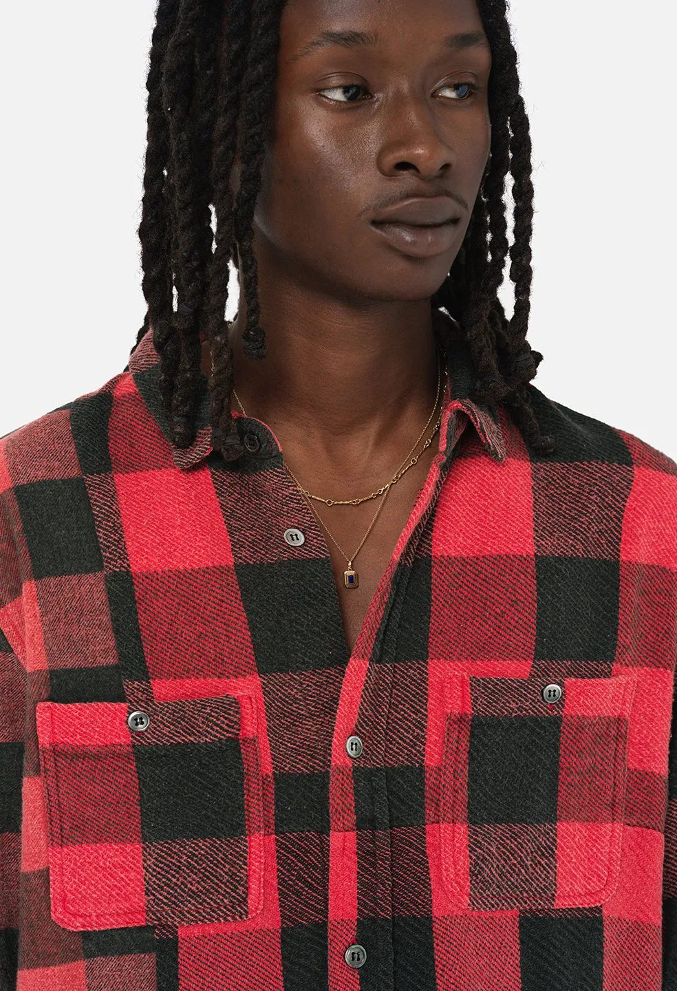 Silverado Paneled Plaid / Red X Black