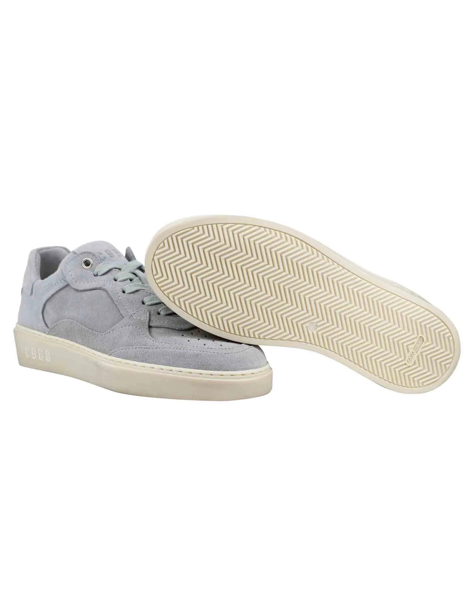 Sneakers donna in camoscio grigio