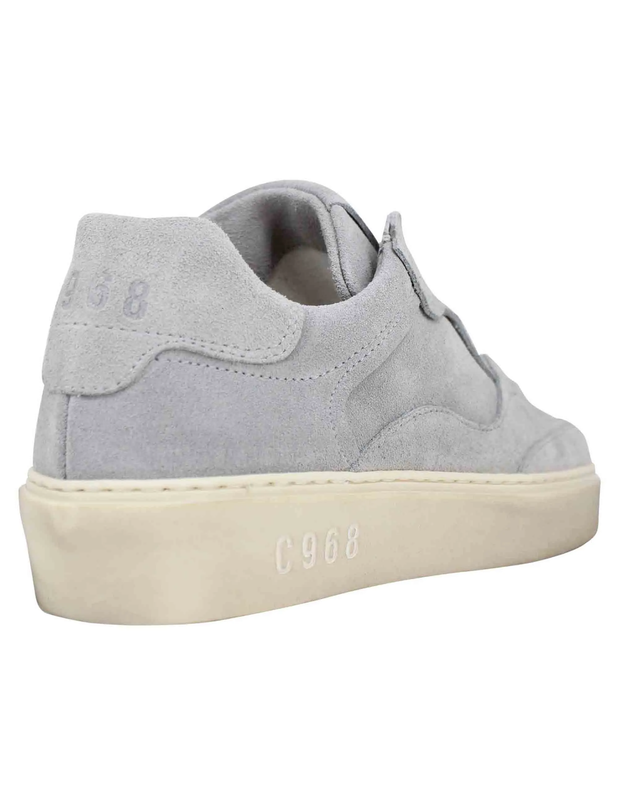 Sneakers donna in camoscio grigio