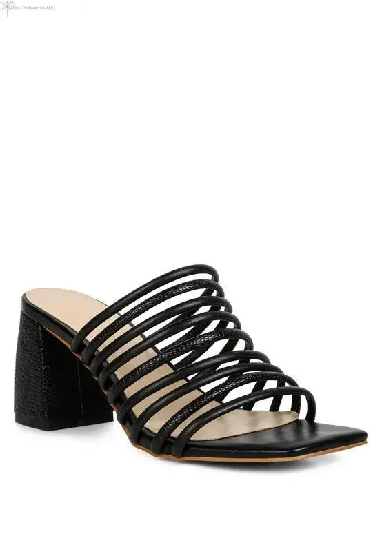 Strappy Sandals Block Heel