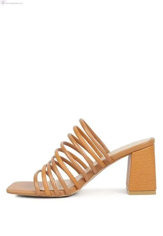 Strappy Sandals Block Heel