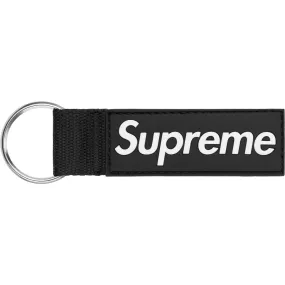 SUPREME WEBBING KEYCHAIN-BLACK