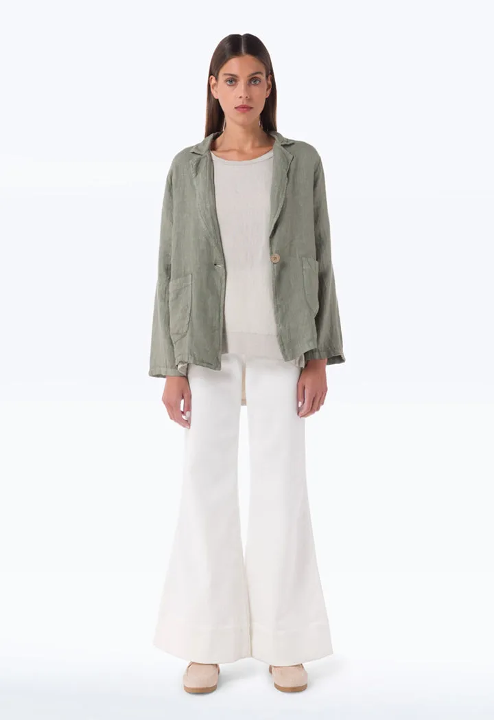 Textured Linen Light Blazer