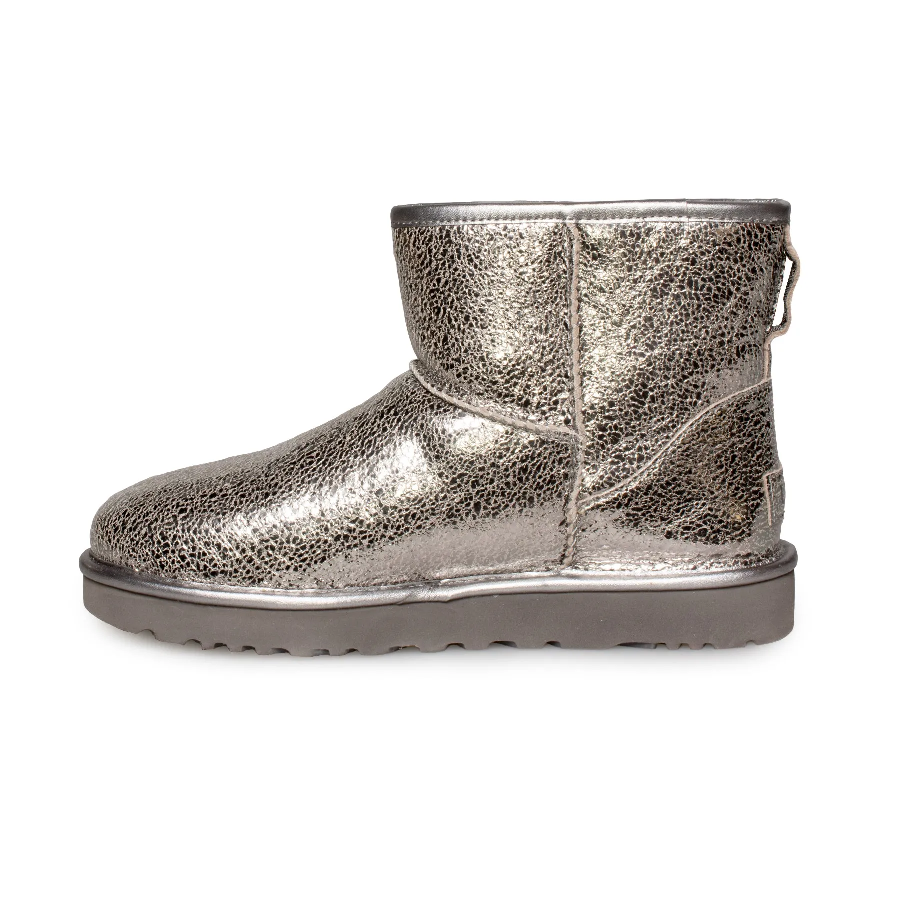 UGG Classic Mini Metallic Sparkle Gunmetal Boots - Women's