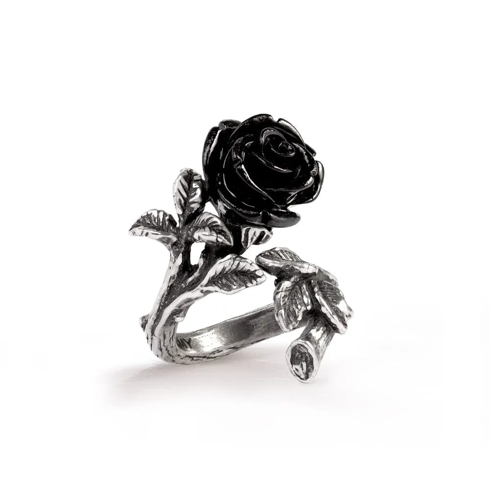 Wild Black Rose Ring